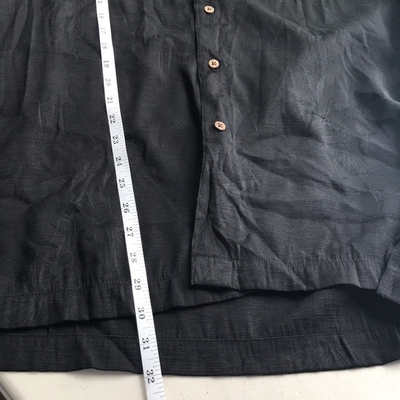 Tonny Barbados black short sleeve button up shirt size Large - Picture 8 of 10